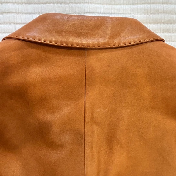 Polo Ralph Lauren Men's Luxury Leather Sport Coat/Blazer - Saddle Brown - XL - Picture 12 of 13